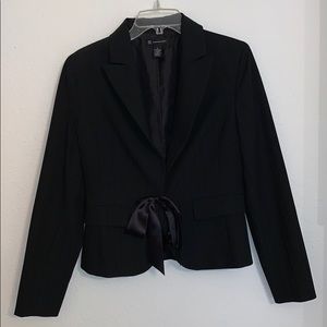 INC Black Blazer w/ Satin Tie
